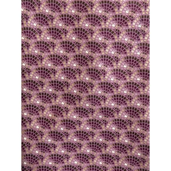 Lanvin Paris Mosaic Art Deco Pink Purple Geometric French Luxury Tie 100% Silk - Picture 3 of 9